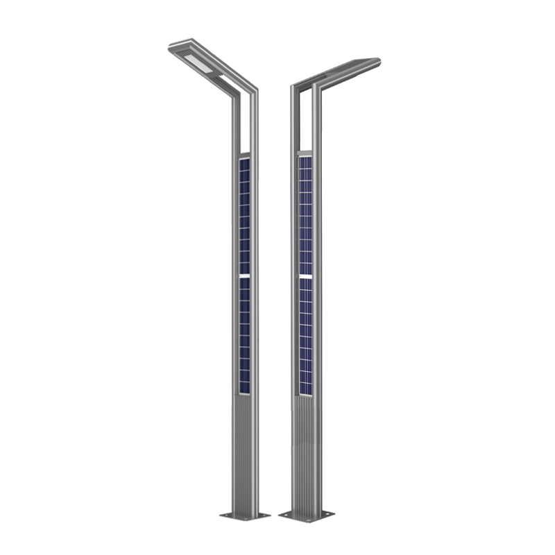 DDK-GN003 Palo solare in alluminio integrato a doppio lato