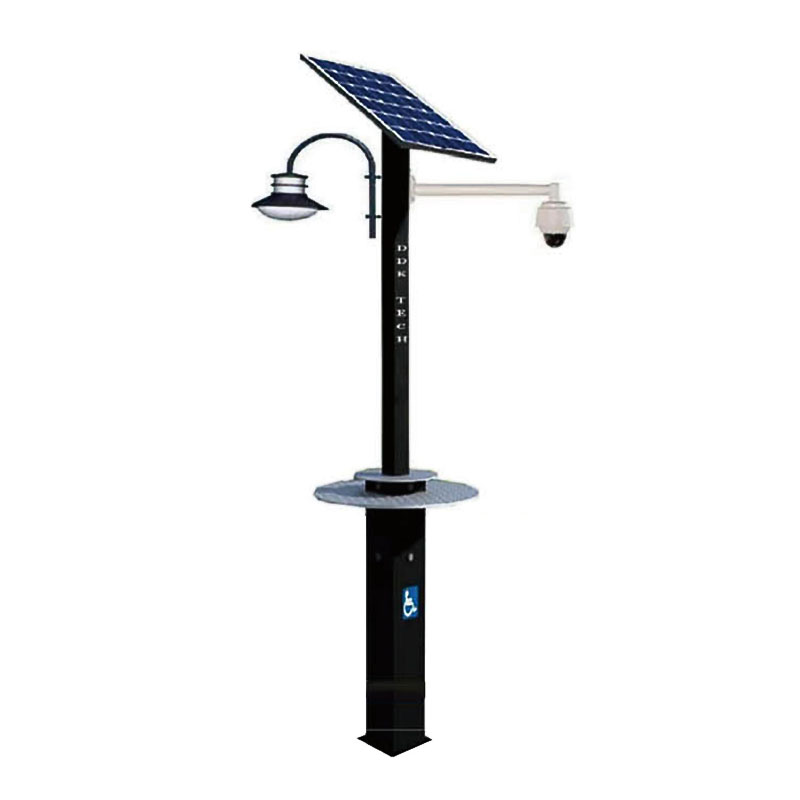 Stazione di ricarica solare personalizzata DDK-GB2000 con CCTV e lampade