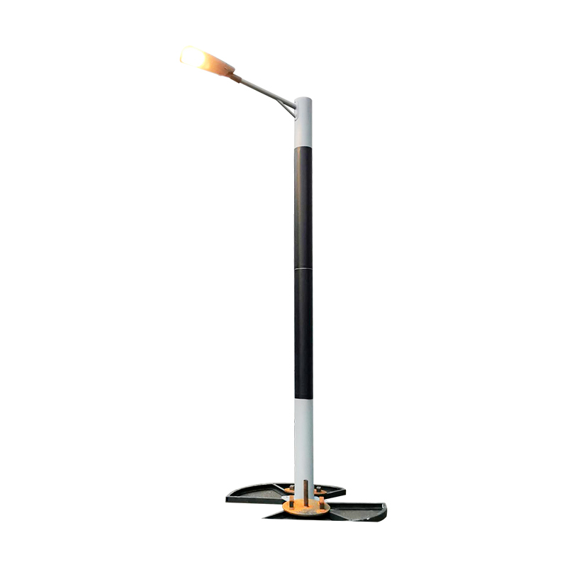 Lampade a LED stradali e a braccio singolo/doppio con cilindro solare DDK-SSPL-2000